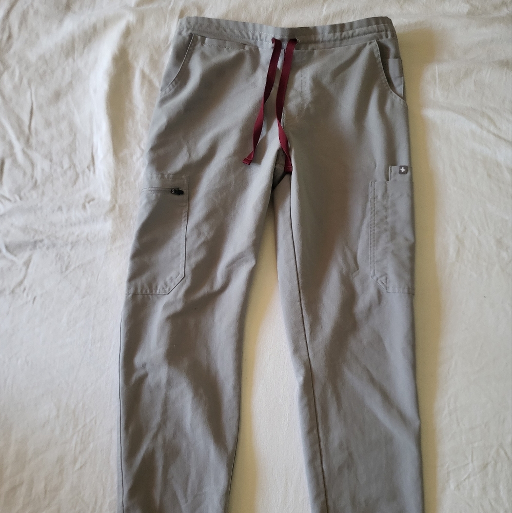 Figs gray scrub pants